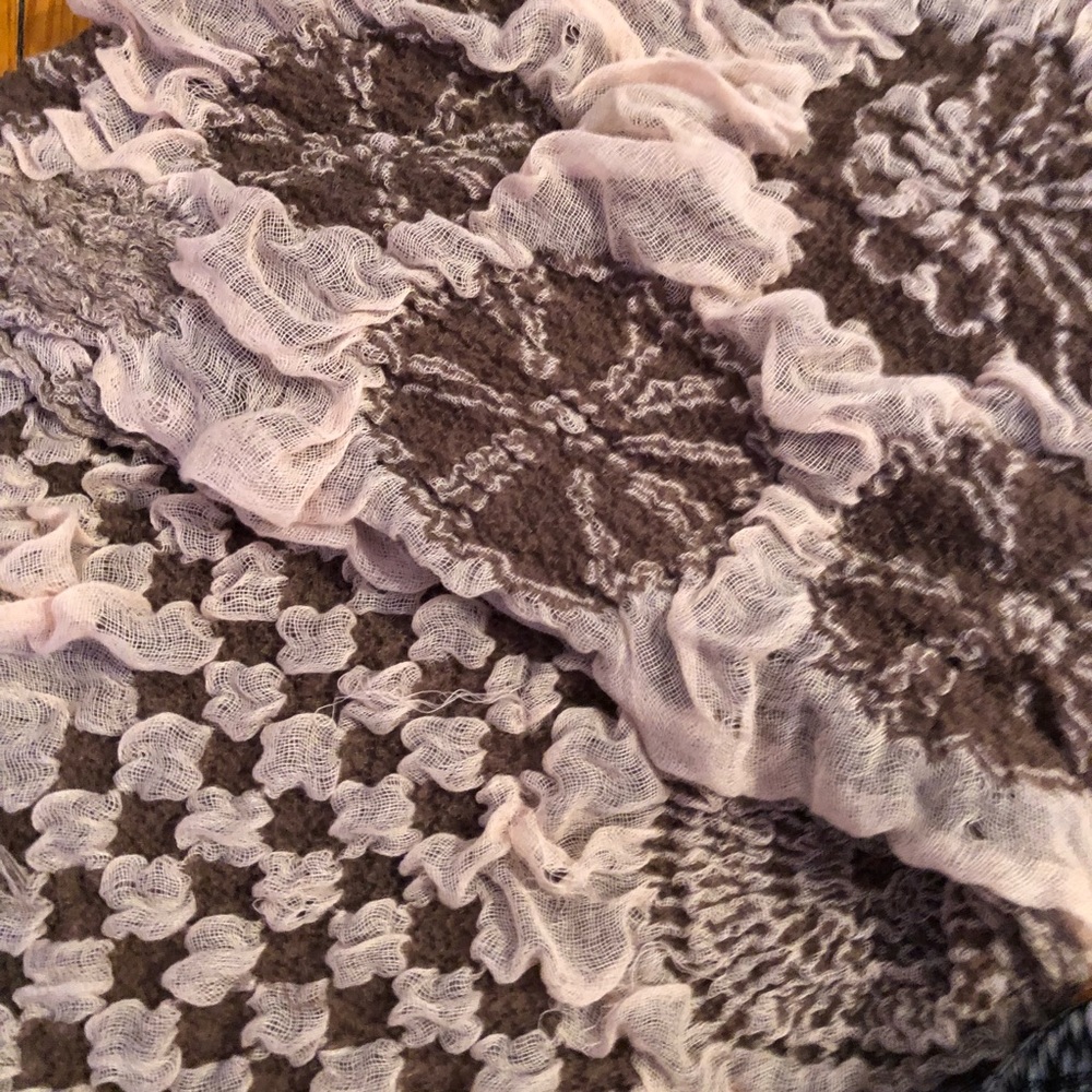 Pink and Brown Scarf